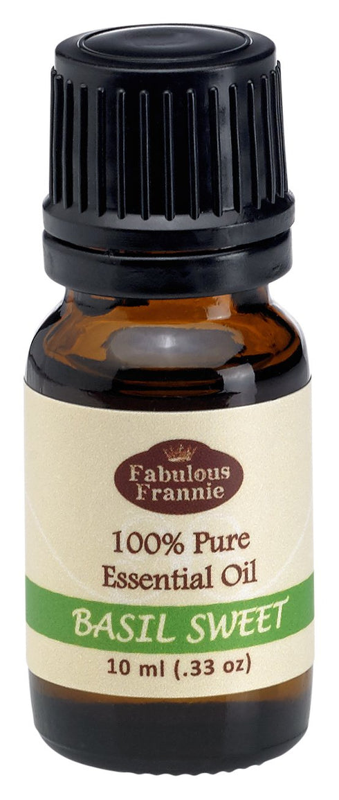 Fabulous Frannie Basil 100% Pure, Undiluted Essential Oil Therapeutic Grade - 10 ml. Great for Aromatherapy!...