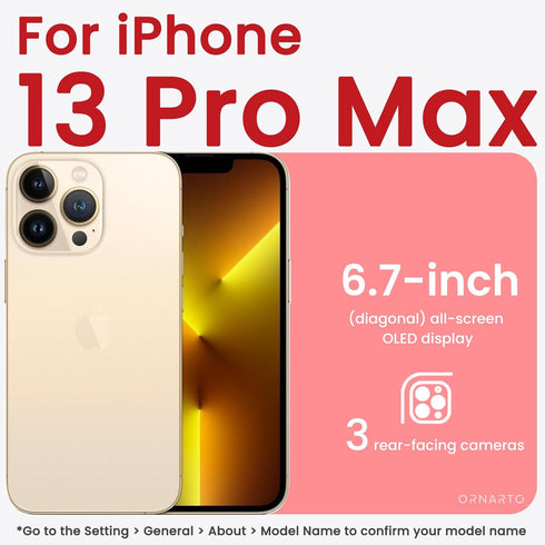 ORNARTO Compatible with iPhone 13 Pro Max Case 6.7", Slim Liquid Silicone 3 Layers Full Covered Soft Gel Rubber Case Cover 6.7 inch-Sand Chalk Pin...
