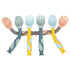 Qshare Baby Utensils Spoons with Travel Safe Case, Toddlers Feeding Training Spoon with Easy Grip and Bendable Function, Perfect Self Feeding Lear...