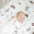 Pack n Play Sheets FItted 2 Pack, Stretchy Ultra Soft Jersey Knit Pack and Play Sheets, Universal Fitted Portable/Mini Crib Mattresses Snug and Sa...