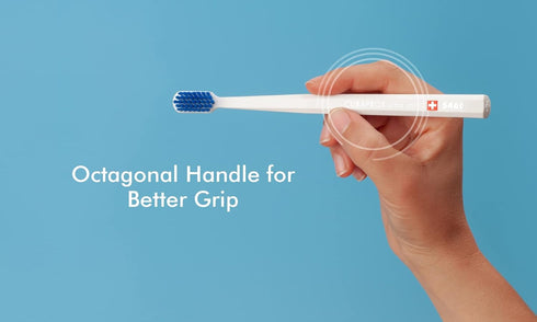 Curaprox CS 5460 Ultra-Soft Toothbrush for Adults with Ultra-Fine Filaments and Compact, Slightly Angled Toothbrush Head for Improved Tooth and Gu...