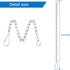 Toilet Handle Chain Stainless Steel Toilet Flapper Lift Chain Replacement Fits Most Toilet Flappers (Silver, 3 Pieces)...