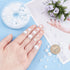 PandaHall Elite 1 Box About 690 Pcs White Assorted Mixed Sizes 4-12mm Flat Back Pearl Cabochons...