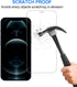 3 Pack Tempered Glass Screen Protector for iPhone 12 Pro Max, 6.7 Inch HD Clear, Bubble Free, Anti-Scratch, Case Friendly...
