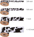 4 Rolls Total 20 Yards Cow Ribbon Cow Print Grosgrain Ribbon Animal Print Ribbons for DIY Crafts Gift Wrapping Wedding Party Christmas Decoration ...