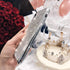 LUVI for iPhone Xs Max Case Luxury Fashion Glitter Sparkle Bling Glossy Crystal Rhinestone Artificial Diamond Protective Cover with Soft TPU Elect...