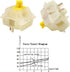 DRAOZA Gateron Milky Yellow Pro,5 Pin Switches pre lubed for MX Mechanical Gaming Keyboard?36pcs Milky Yellow?...