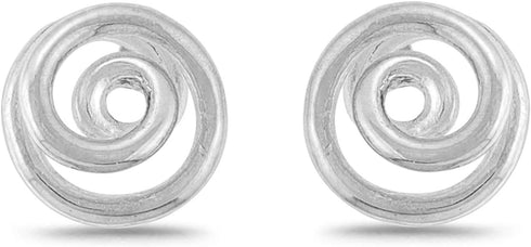 Boma Jewelry Sterling Silver Spiral Stud Earrings...