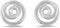 Boma Jewelry Sterling Silver Spiral Stud Earrings...