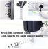 White PC Cable Management Sleeve Value Pack, Large 1.1" Pet Cord Protector and 0.87" Cord Organizer Bundler with Cable Tie Clips for Computer TV H...