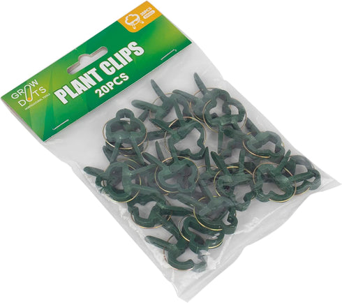20 PCS Small Plant Support Clips Gardening Plant and Flower Loop Gripper Clips Garden Plants Supporter Tool for Straightening Plant Stems Garden C...