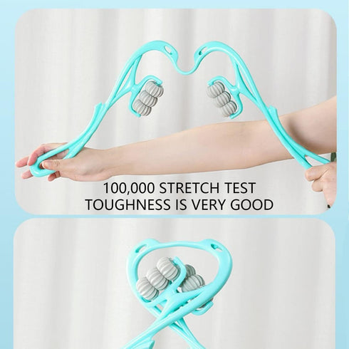 HaSeftni Trigger Point Roller Massager Tool with 6 Balls for Pain Relief deep Tissue Handheld Suitable for Legs Waist Neck and Shoulder Massage Re...
