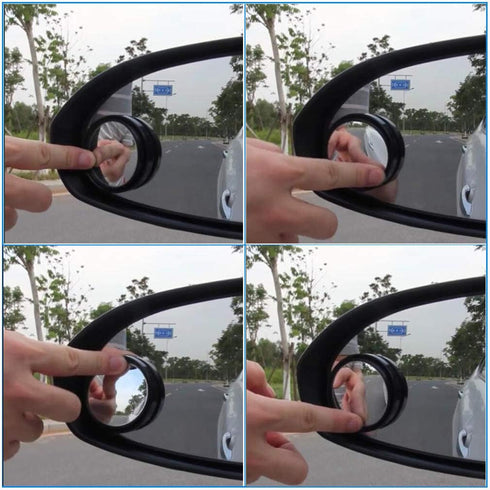 2PCS Mini Small Blind Spot Mirror, 1.57"(40mm) Round HD Glass Convex Rear View Mirror,Strong Adhesive Mirror for Car, Van, SUV and Trucks (1-9/16"...