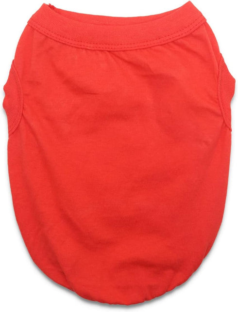6 Pack Yorkie Clothes Plain Extra Small Dog T Shirt 100% Cotton Solid XS Puppy Clothes Blank Chihuahua Clothes Girl Puppy Tshirt for Boy Dogs Shir...