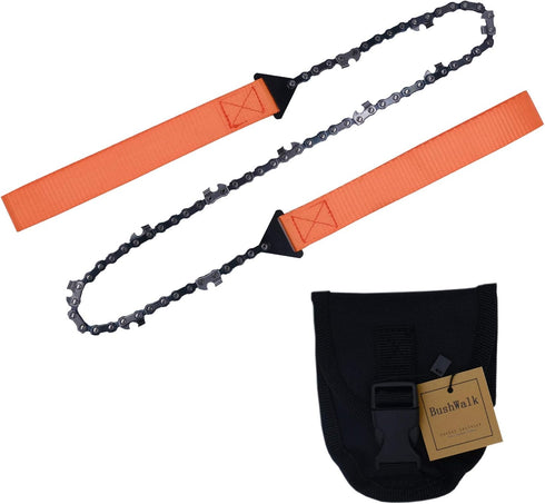 Pocket chainsaw 24 Inch with Sharp Teeth Blades Hand Compact Saw Tools Survival Gear for Camping Hiking Backpacking Hunting Tree Cutting Outdoor S...