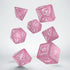 Elvish Shimmering Pink & White Dice Set by Q-Workshop, Dice Board Game...