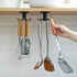 2PCS Under Cabinet Hooks, 360 °Rotation Kitchen Hooks for Utensils,storage shelf rv must haves,Nail Free Adhesive Kitchen Utensils Hanging Hooks f...