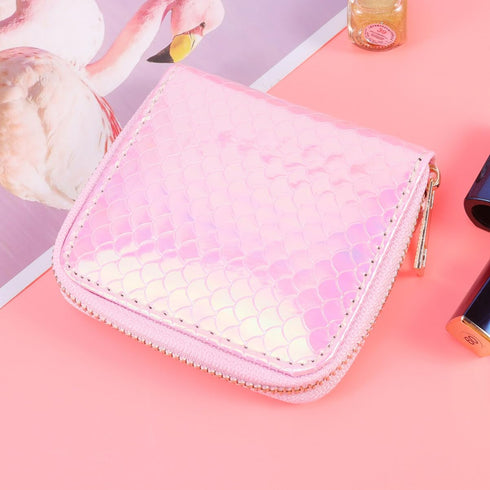 VALICLUD Womens Wallet Womens Wallet Pocket Wallet Holographic Mermaid Wallets Rainbow Girls Wallet Coin Purse Credit Holder Zipper Zipper Wallet ...