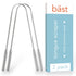 Baest Tongue Scraper 100% Stainless Steel • Premium Tongue Cleaner • Improve Oral Health • Freshen Breath (2 Count)...