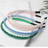 Fashion Super Shiny Women Two Rows Champagne Crystal Beads Headband Girls Headwear Rhinestone Beaded Hair Band Hair Accessories Women's Fashion He...
