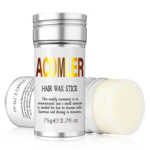 Wax Stick for Hair,Hair Wax Stick,Hair Wax Stick for Flyaways,Slick Stick for Hair Non-greasy Styling Hair Pomade Stick (Pack of 1 Silver)...