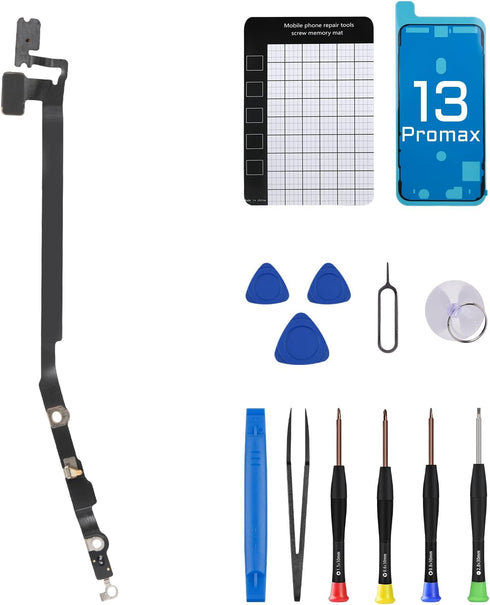 for iPhone 13 PRO MAX Wireless Bluetooth Antenna Flex Cable Replacement 13 PROMAX Bluetooth Connection Cable Part with Repair Tool Tweezers Fix Ki...