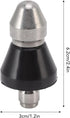 Pressure Washer Sewer Jetter Nozzle Stainless Steel Mini Compact Sewer Jet Nozzle 1/4 inch Pressure Drain Jetter Hose Nozzle Quick Connector 5000 ...