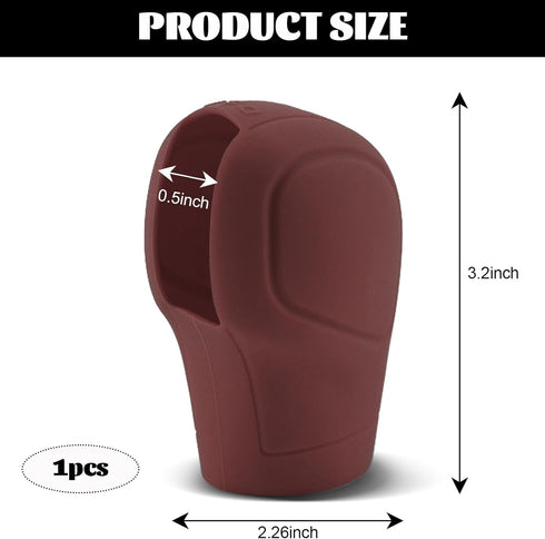 Ouzorp 1 Piece Car Gear Shift Knob Cover - Flexible Silicone Car Automatic Shift Protector - Universal Anti-Slip Car Knob Shift Shift Lever Protec...