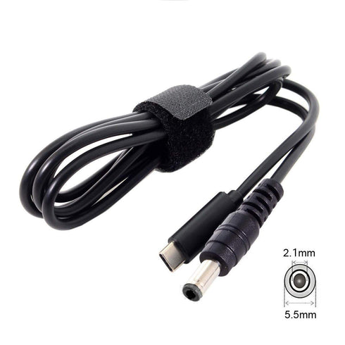 JSER Type C USB-C Input to 20V DC 5.5 2.1mm Power PD Charge Cable for Laptop Notebook...