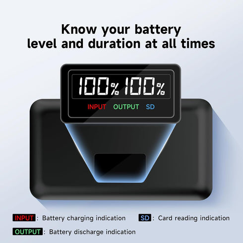 BP-511 Battery Charger with USB Dual LCD for Canon EOS 40D 300D 5D 20D 30D 50D 10D D60 G6 Camera Batteries?Battery Not Included?...