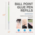 Precision Quick Dry Glue Pen Refills for Accurate Application - Perfect for Crafting, Scrapbooking, Card Making and School Supplies - Ball Point G...