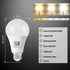 3 Color Temperature LED Light Bulb A19 3CCT Color Changing Bulbs,Energy Saving 9W(60W Equivalent) LED Bulb,Soft White-Daylight-Natural White,810LM...
