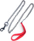 Chain Dog Leashes for Large Dogs Heavy Duty Non-chewable Dog Leash 8.2 FT Metal Dog Leash Dog Chain with Padded Handle Leash for Dog for Large & M...