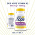 Vitamin K2-90 Capsules with 500 mcg MK4 + 100 mcg MK7 | Bone and General Health Support | High-Potency K-2 Vitamins Supplement - 1 Capsule Daily...