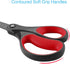 LIVINGO 2 Pack 8" Titanium Non-Stick Scissors, Professional Stainless Steel Comfort Grip, All-Purpose, Straight Office Craft Scissors for DIY(Red/...