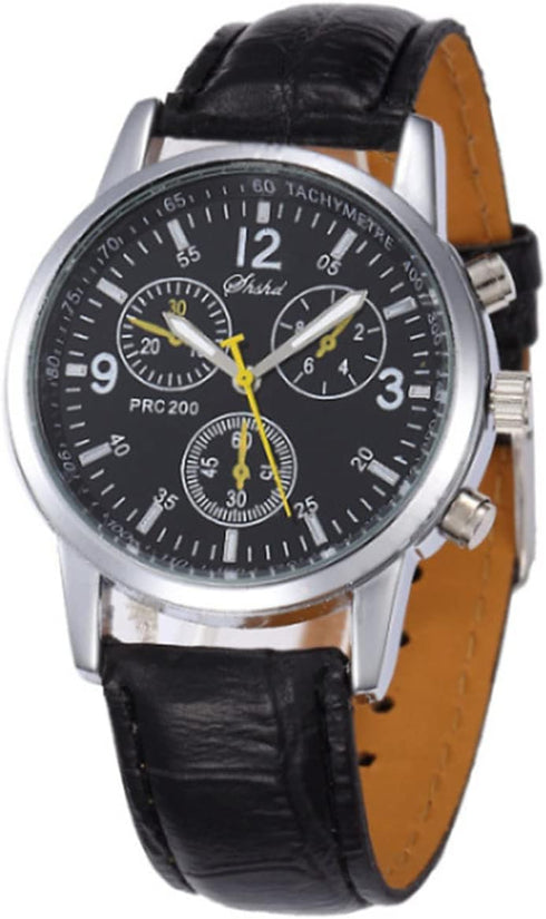 CdyBox Wholesale 4Pack Men Leather Watch Fashion Quartz Wrist Watch Casual Dress Watches...