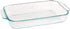 Pyrex Basics 2 Quart Glass Oblong Baking Dish, Clear 11.1 in. x 7.1 in. x 1.7 in....