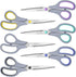 8.5" Scissors, 6 Pack Scissors All Purpose with Soft Comfort-Grip Handles, Sharp Scissors for Office Home DIY Craft Sewing Fabric Craft Supplies, ...