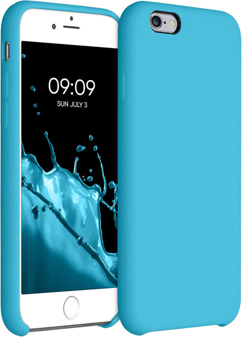 kwmobile Case Compatible with Apple iPhone 6 / 6S Case - TPU Silicone Phone Cover with Soft Finish - Ocean Blue...