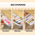 2 Pack Under Desk Drawer, Hidden Self-Adhesive Desk Accessories & Workspace Organizers, Under Table Storage Tray Drawer Pen Holder for Office Desk...