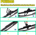 Front Windshield Wiper Blades, 22" + 22" Metal Frame Wiper Blades, OEM Quality for Original Equipment Replacement (Pack of 2)...