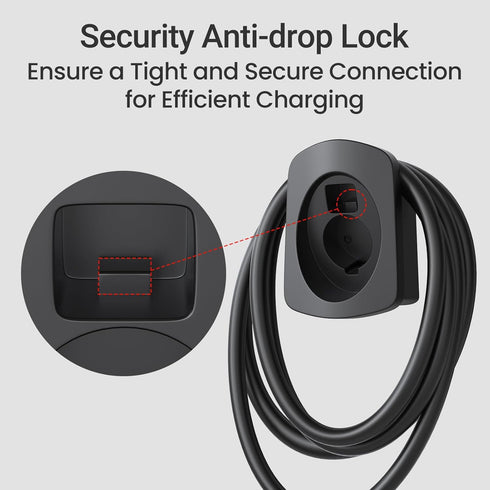 Tera EV Charger Holder for SAE J1772 Charger Electric Car Wall Mount Connector Charging Cable Holder Organizer All Weather Electric Vehicle Chargi...