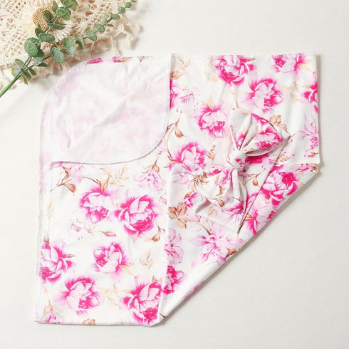 Baby Swaddle Blanket and Headband Set, Newborn Receiving Blanket Swaddle Wrap for Girls and Boys, Swaddling Blankets Neutral for Newborn?Soft and ...