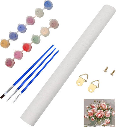 YIYUE Paint by Number for Adults Beginner, DIY Gift Canvas Painting Kits for Boys Girls, Horse Oil Painting Kit, DIY Acrylic Paint Adult Crafts fo...