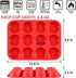 CAKETIME 12 Cups Silicone Muffin Pan - Nonstick Cupcake Pan 1 Pack Regular Size Silicone Mold for Baking...