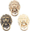 3Pcs Phone Holder Metal Lion Mobile Phone Ring Stand Universal Desktop Bracket Plating Retro Style Lion Head Finger Holder Buckle...