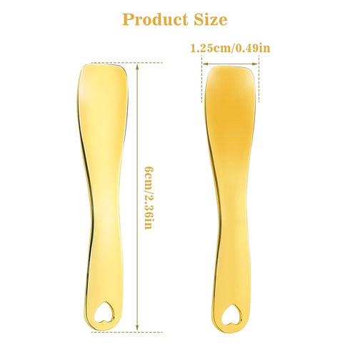 3 PCS Metal Cosmetic Spoon Skincare Spatula Stick Applicator Beauty Spa Mini Spoon Skin Care Facial Cream Mask Scoop Makeup Tools for Facial DIY M...