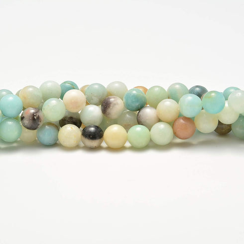 200pcs 4mm Loose Beads for Jewelry Making, Natural Semi Precious Beads Round Smooth Gemstones Spacer Beads Charms for Necklaces Bracelets (Mixedco...