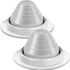 2 Pcs Pipe Flashing Boot for Pipe OD 1/4" to 5" EPDM Flexible Roof Jack Pipe Boot Metal Roofing Boots, 7-3/4 Inch in Base Diameter (Grey)...