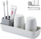 Toothbrush Holder for Bathrooms, Toothbrush Organizer Countertop for Toothbrush Storage, Toothbrush and Toothpaste Holders Set with 3 Slots, Tooth...